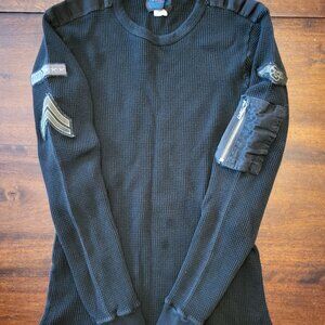 Early 2000s vintage TRIPP NYC thermal shirt military patches